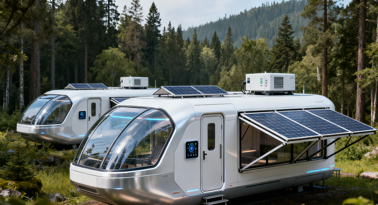 上海家博会｜模块化太空舱技术革新户外居住，智能控制系统实现多场景快速部署